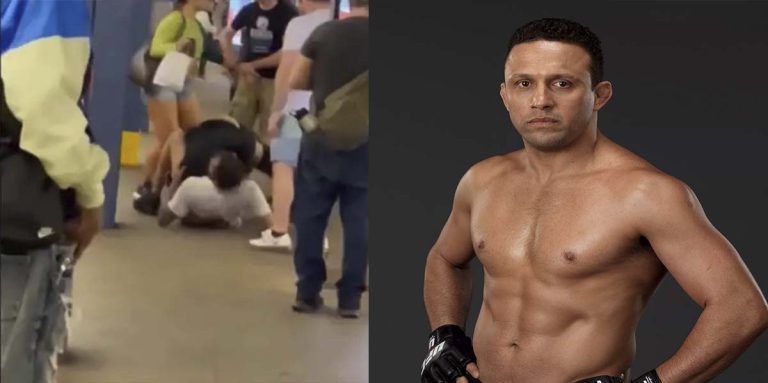 Renzo Gracie imobiliza homem em metrô