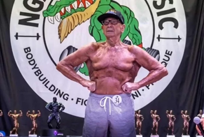 Veterano da 2ª Guerra choca o mundo ao competir no fisiculturismo aos 100 anos; veja vídeo