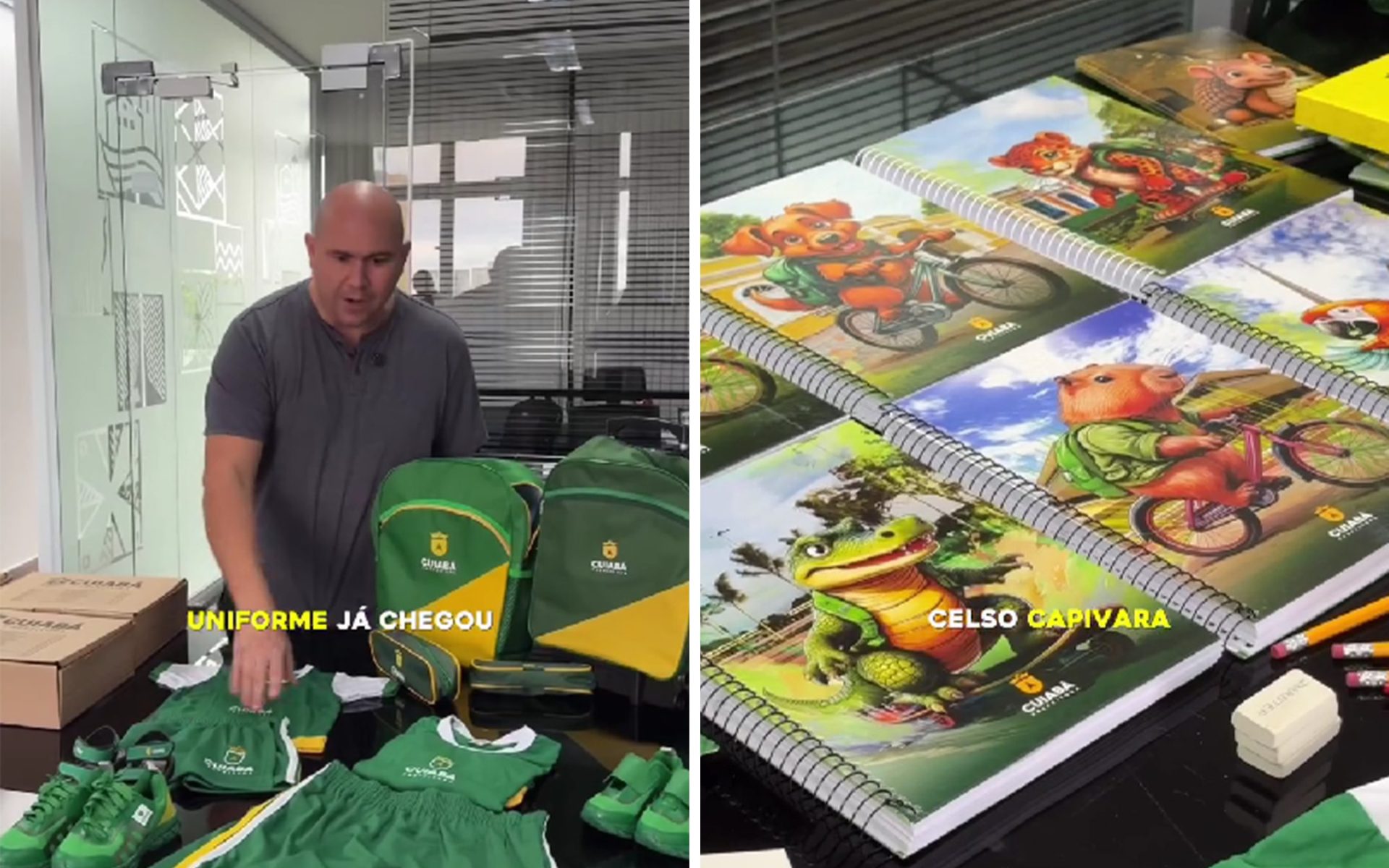 Abilio faz “unboxing” de kits escolares e promete entrega pontual em 2025: “Tudo do bom e do melhor”; veja vídeo