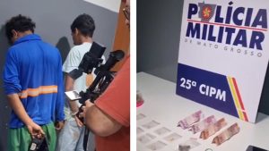 Trio é preso por tráfico de drogas em operação da PM no bairro Marajoara em Várzea Grande; veja vídeo