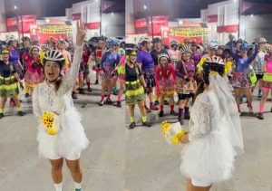 Mulheres levam festa junina para as ruas de Cuiabá