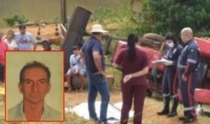 Trator esmaga irmão do governador Mauro Mendes