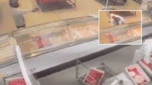 Homem tenta atirar em colega de trabalho em açougue, arma falha e ele é desarmado