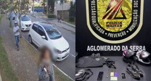 Dupla é perseguida e presa no aglomerado da Serra após assaltar mulher em Nova Lima