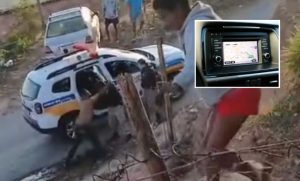Veja momento em que PM confronta motorista de app que surtou durante corrida